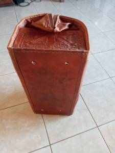 Bolsa Viagem Em Couro Legtimo, Costurado.