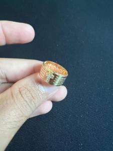 Anel Pai Nosso Ouro 18k