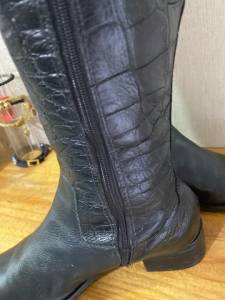 Bota Couro Croco Montaria, Tamanho 36