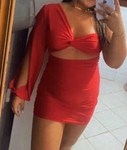 Vestido Vermelho Moda Gringa