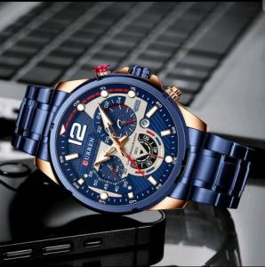 Relogio Curren Inoxidvel Luxo Original
