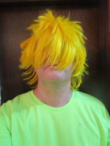 Peruca Cosplay Laranja