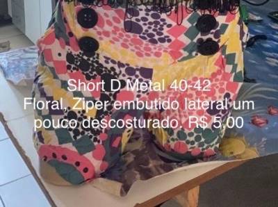 Short D Metal Floral 40-42