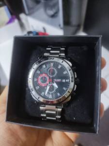 Relgio Megir Crongrafo Ao Inox