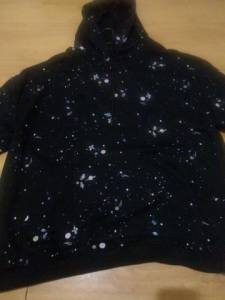 Blusa Moletom Estampa Espacial Tam Gg