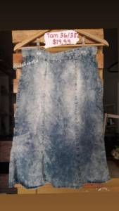 Queima De Estoque. Saias Jeans Em Liquidao!