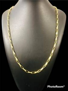 Corrente Cartier 2mm Moeda Antiga Banhada A Ouro
