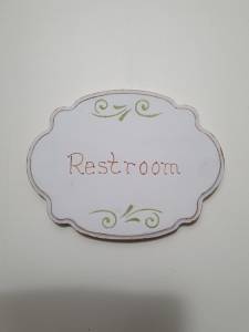 Placa Banheiro