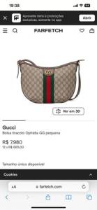 Bolsa Gucci Modelo Feminina