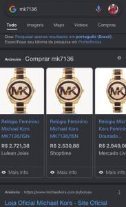 Relgio Michael Kors - Modelo Mk7136