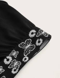 Blusa Com Elstico Floral