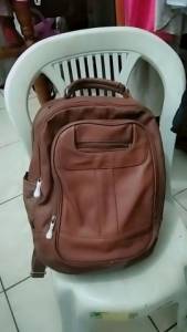 Mochila Cobre De Couro