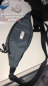 Bag High Oval Grey