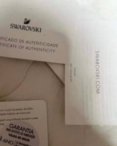 Anel Swarovski Vittore Wide, Branco, Banhado A Rdio
