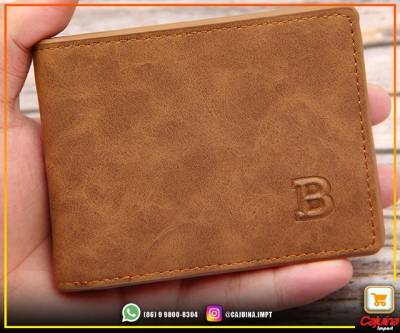 Carteira De Bolso Masculino Novo Design, Fino Bcw01 Preta M14fdt03sd23
