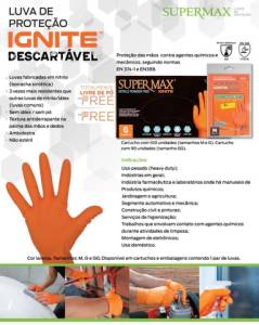 Luvas Descartveis Ignite Supermax 50 Pares