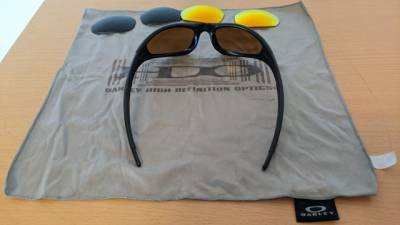 Oakley New Straight Jacket Frame Black Lentes Gold Iridium