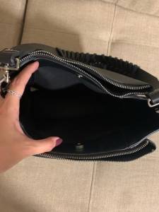 Bolsa De Couro Sinttico Preta