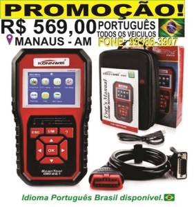 Scanner Automotivo Konnwei Kw850 Obd2 Configurado Em Portugues