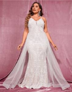 Vestido Noiva Plusize G1 Sereia