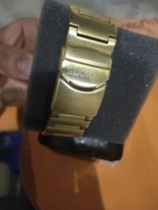 Swatch Srie Ouro Cara Dourada Novo