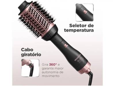 Escova Secadora Mondial Black Rose Es-14 - 1200w Cermica