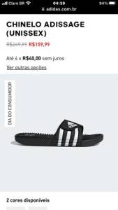 Chinelo Adidas Adissage 42