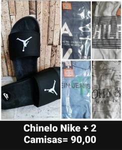 Chinelo + 2 Camisas = 90,00