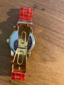 Relgio Mondaine Rosa Com Dourado