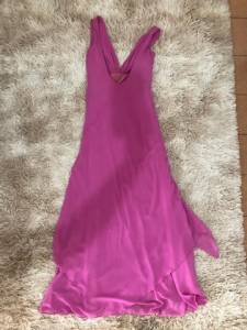 Vestido Rosa Longo