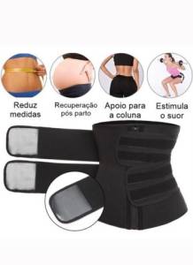 Cinta Emagrecedora Elastica Trmica Com Velcro Ajustavel