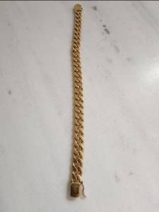 Pulseira Masculina Em Ouro 18