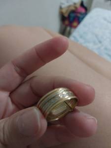 Anel 7 Elos Em Ouro