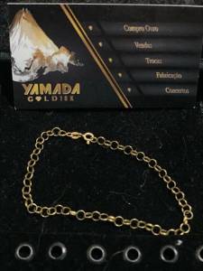 Ouro 18k Pulseira Piastrine 2.5g 19cm Nota E Garantia Vitalcia