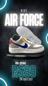 Tenis Nike Air Force Lendrio