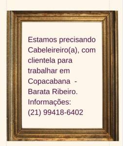 Cabeleiro (a) - Copacabana.