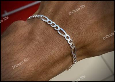 Pulseira Elo 3x1 Em Prata Legtima