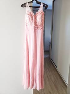 Vendo Vestido Importado Longo, Na Cor Salmo