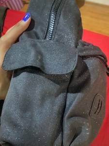 Mochila Baggagio Preta Brilhosa