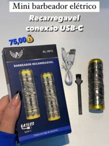 Mini Barbeador Eltrico Usb Profissional