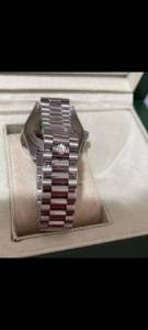 Relgio Rolex Day-date Automtico Prateado A Prova Dgua Completo
