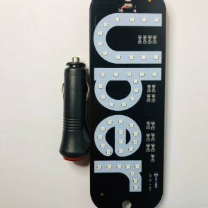 Placa Led Veicular Uber99txilivre - Fao Entrega
