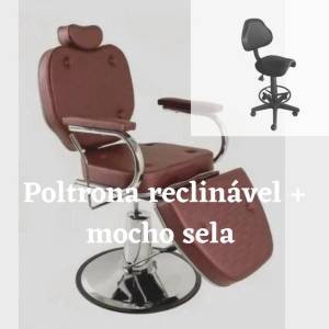 Poltrona Reclinvel Tudo Na Cor Preta