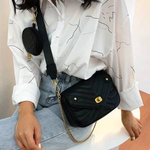 Bolsa De Ombro/couro Plutnio