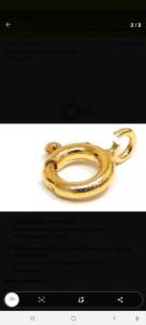 Fecho De Mola Em Ouro 18k