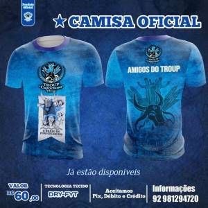 Camisa Oficial Do Troup Caprichoso Manaus. Verso Limitada