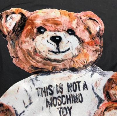 Jaqueta Moschino Preta Impermevel
