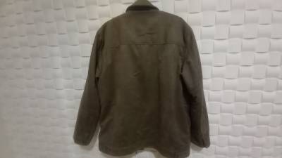 Jaqueta Masculina Em Camura Verde Musgo.