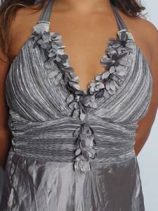 Vestido Longo De Festa - Prata - G/gg