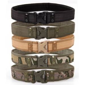 Cinto Militar Na Cor Camel